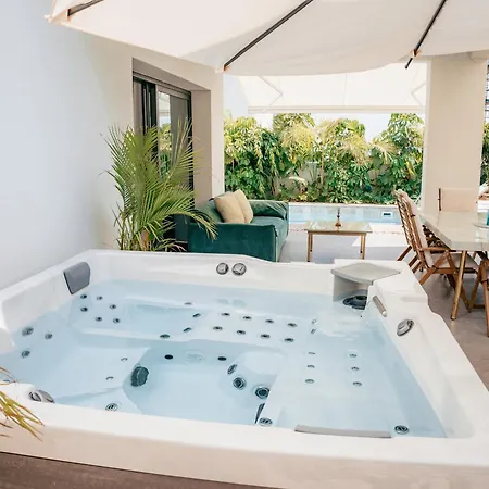 Tg New Luxury Private & - Heated Salty Swimming Pool, Outdoor Jacuzzi, Sauna, Exotic Garden *