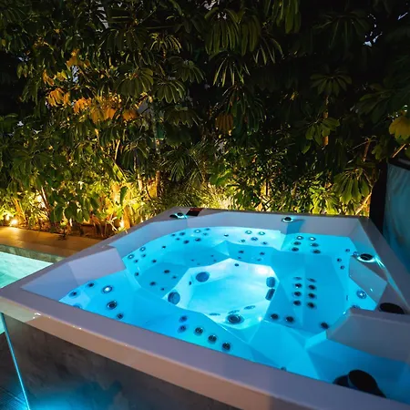 Villa Tg New Luxury Private & - Heated Salty Swimming Pool, Outdoor Jacuzzi, Sauna, Exotic Garden *