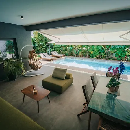 Tg New Luxury Private & - Heated Salty Swimming Pool, Outdoor Jacuzzi, Sauna, Exotic Garden וילה