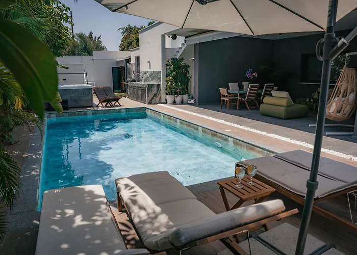 Tg New Luxury Private & - Heated Salty Swimming Pool, Outdoor Jacuzzi, Sauna, Exotic Garden *