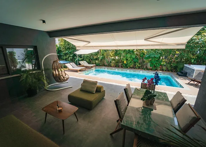 Tg New Luxury Private & - Heated Salty Swimming Pool, Outdoor Jacuzzi, Sauna, Exotic Garden ヴィラ *