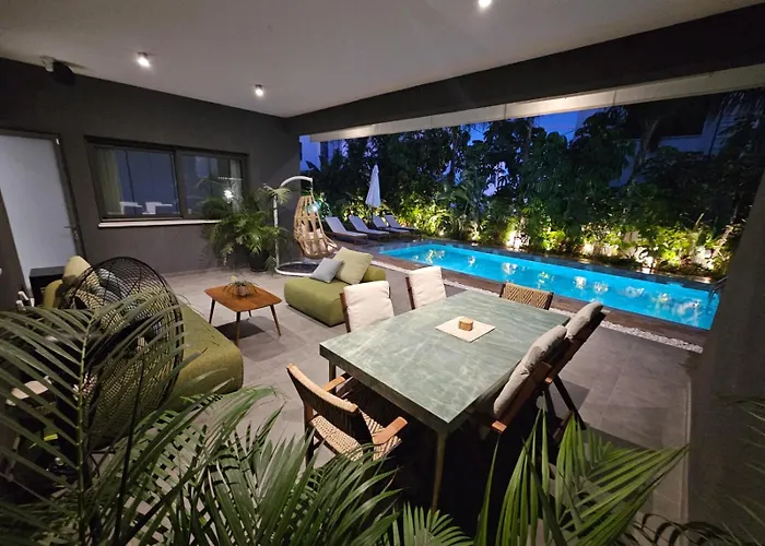 Villa Tg New Luxury Private & - Heated Salty Swimming Pool, Outdoor Jacuzzi, Sauna, Exotic Garden *